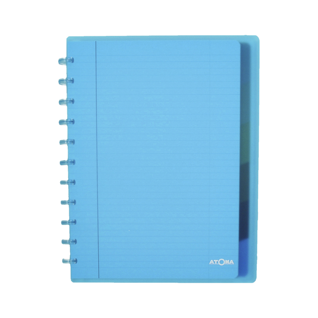 notitieboek, spiraalband, blauw, A5, divider