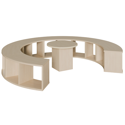 Ronde tafel afzonderlijk plaatsen - DM/H: 60x40 cm