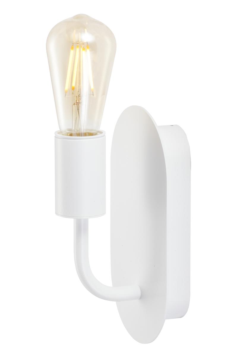 wandlamp, kandelaar, witte lamp, eenvoudig ontwerp, muurbevestiging