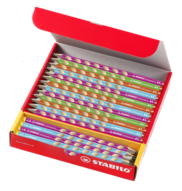 Potlood STABILO Easygraph grafiet 325 HB classpack à 48 stuks