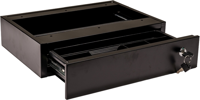 modular safe, cash drawer, lockable drawer, metal box, drawer with key