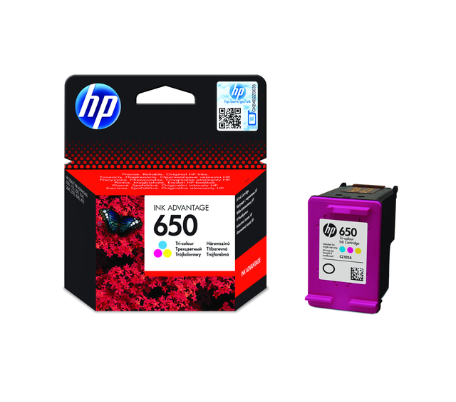 inktpatroon, inktcartridge, kleur, magenta, HP 650