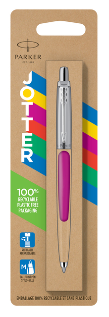 Balpen Parker Jotter Original  pink CT medium blister à 1 stuk Balpen Parker Jotter Original  pink CT medium blister à 1 stuk