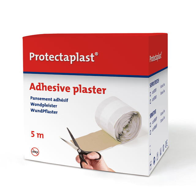 Elastische pleister Protectaplast bruin op rol 6cmx5m Elastische pleister Protectaplast bruin op rol 6cmx5m
