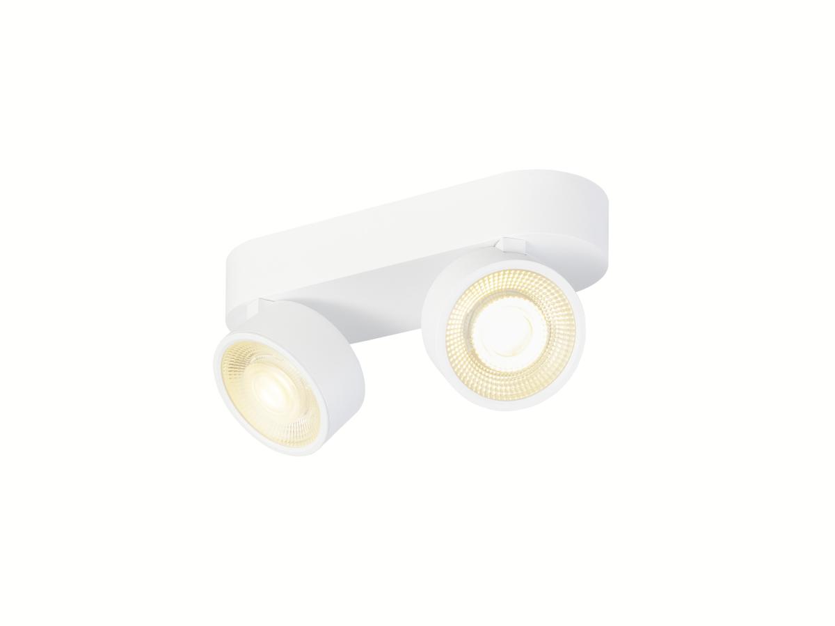 plafondspot, LED, draaibare lamp, wit, kader