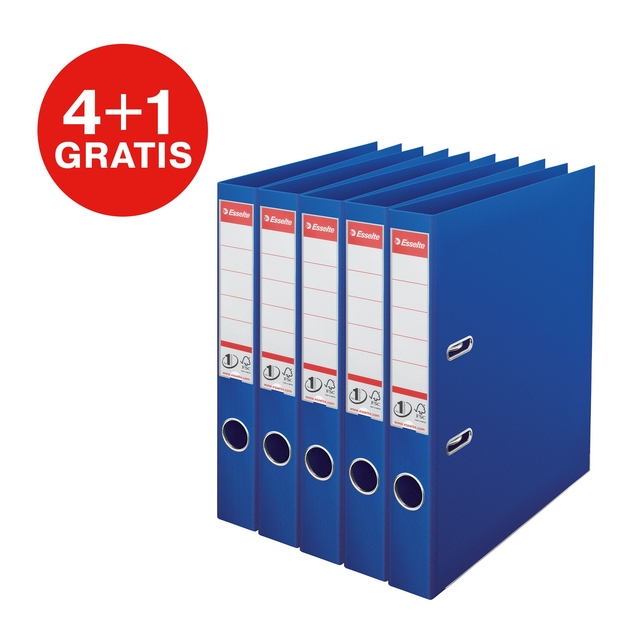 Ordner Esselte No 1 Power PP 50 mm blauw 5 stuks