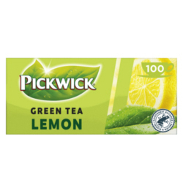 Thee Pickwick green original lemon 100x2gr Thee Pickwick green original lemon 100x2gr