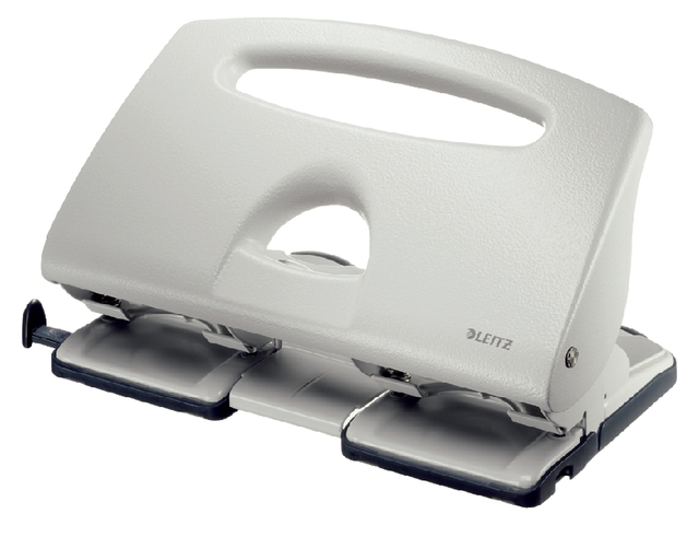Perforator Leitz metaal 4 gaats 40 vel grijs Perforator Leitz metaal 4 gaats 40 vel grijs