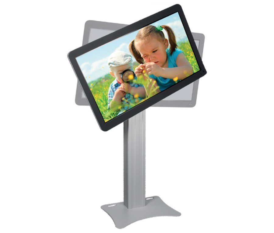 Vrijstaande TV standaard in portret of landschap modus 195 cm voor 42 tot 100 inch schermen Vrijstaande TV standaard in portret of landschap modus 195 cm voor 42 tot 100 inch schermen