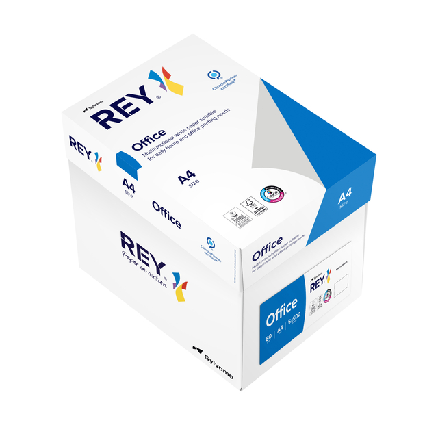 Kopieerpapier Rey Office A4 80gr wit 500 vel