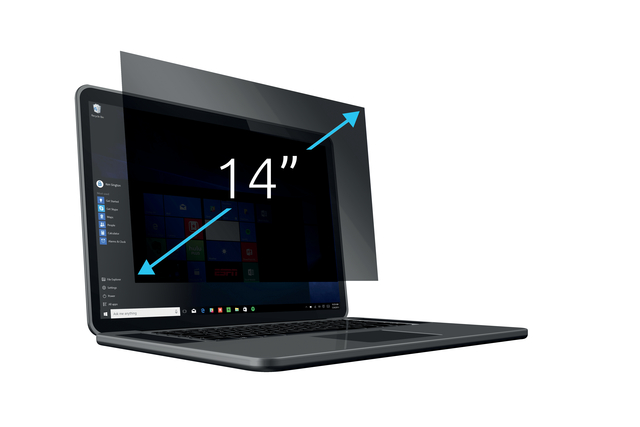 Privacy filter 2-weg voor 14 inch laptops 16:10 Privacy filter 2-weg voor 14 inch laptops 16:10