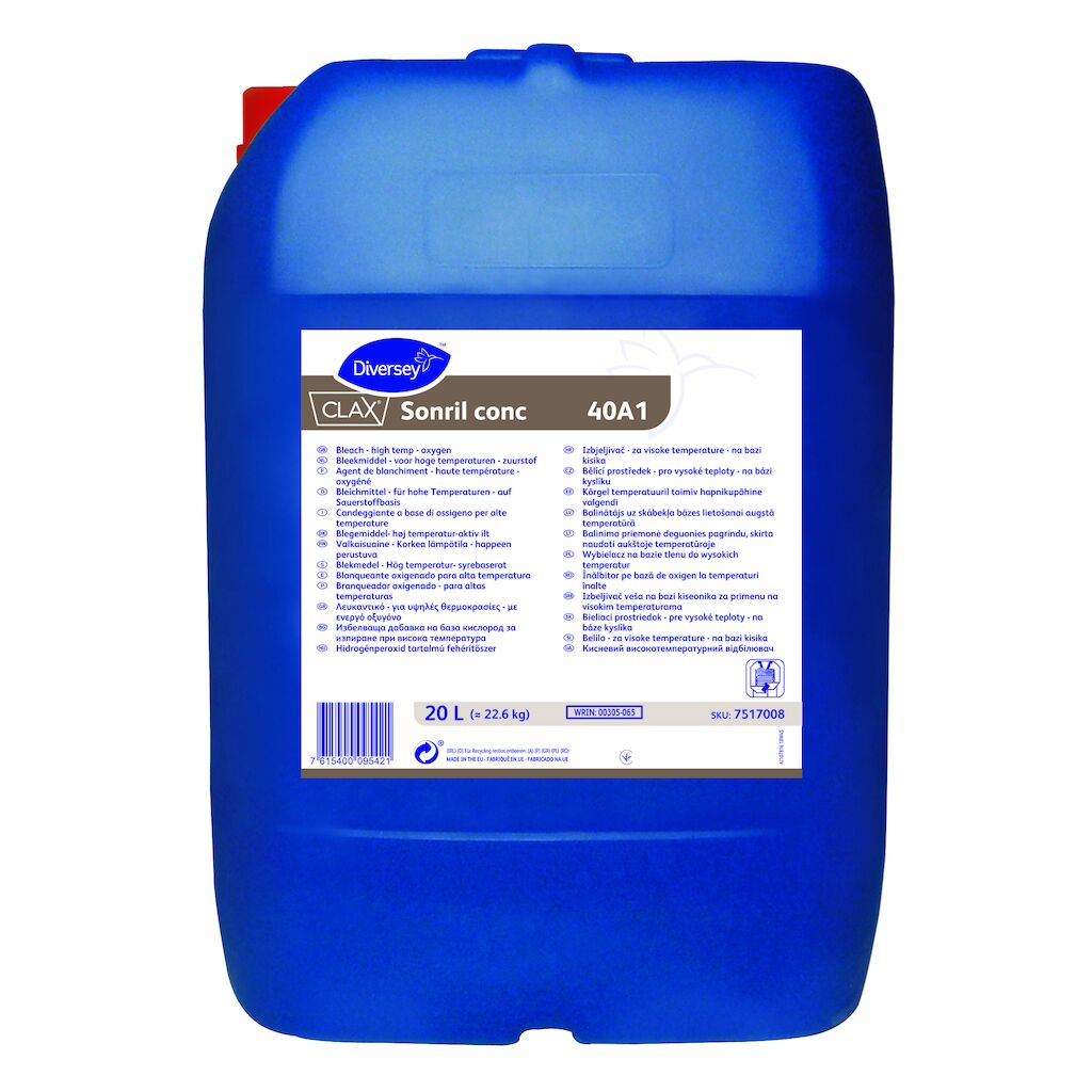 Diversey Clax Sonril Bleekmiddel conc 40A1 W1605 can 20ltr