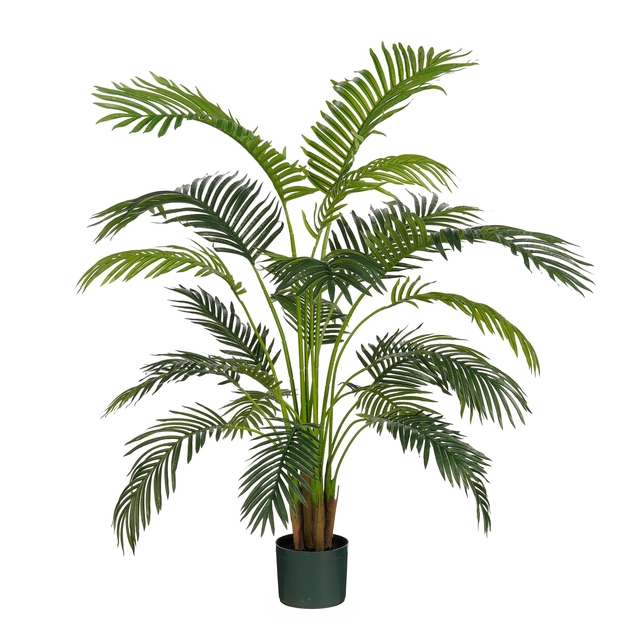 Kunstplant Mica Areca palm in pot groen waterproof