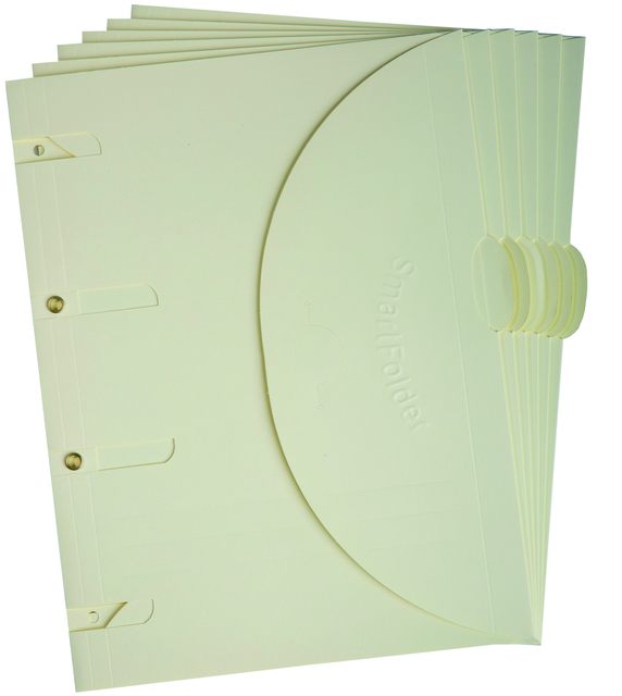 Smartfolder geperforeerde opbergmappen A4 Beige 6 stuks Smartfolder geperforeerde opbergmappen A4 Beige 6 stuks