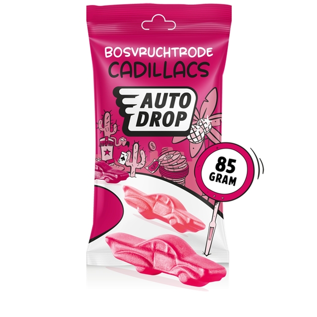 autodrop, cadillacs, snoep, gumdrops, 85 gram