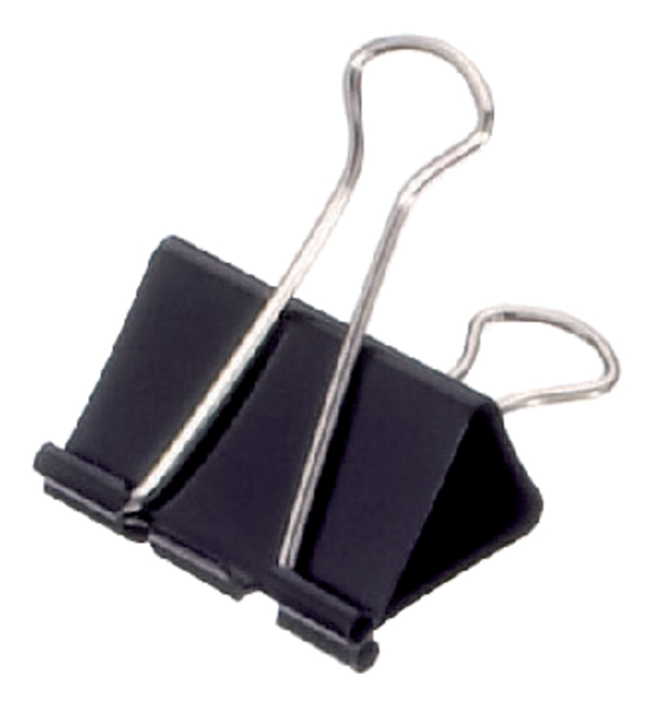 Papierklem MAUL 213 Foldback 40mm zwart 12 stuks Papierklem MAUL 213 Foldback 40mm zwart 12 stuks