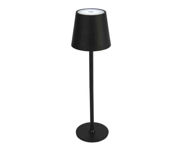 tafelverlichting, staand, lamp, zwart, plaatel