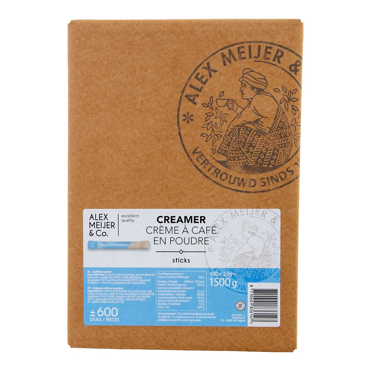 Creamer sticks 600x 2,5gr.