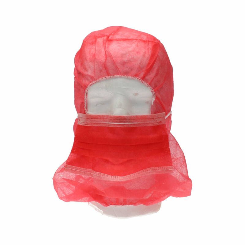 CMT Astrocap met Mondmasker Rood Onesize doos 10x50st