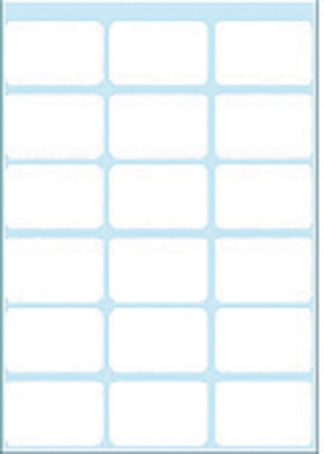 Etiket HERMA 3746 17x26mm wit 126 stuks Etiket HERMA 3746 17x26mm wit 126 stuks