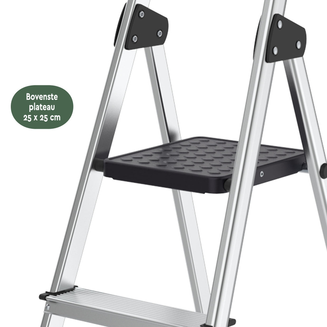 ladder, platform, stair, aluminium, step stool