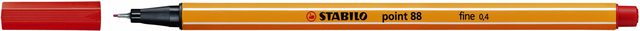 Fineliner STABILO point 88/40 fijn rood Fineliner STABILO point 88/40 fijn rood