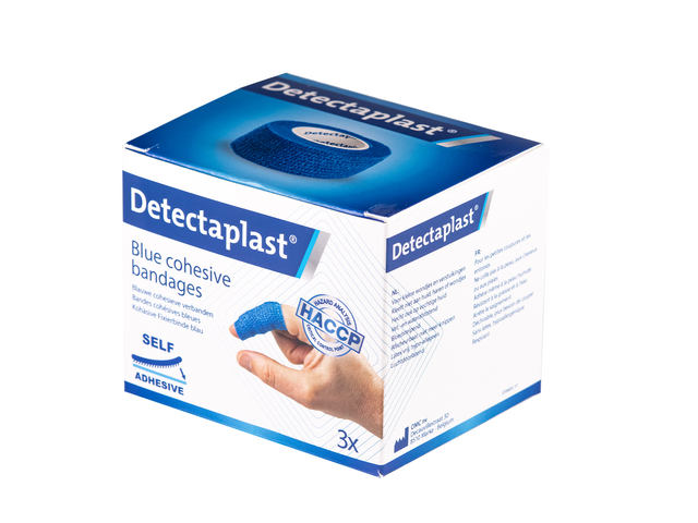 Snelpleister blauw Detectaplast 2,5cmx4,5m 3 stuks Snelpleister blauw Detectaplast 2,5cmx4,5m 3 stuks