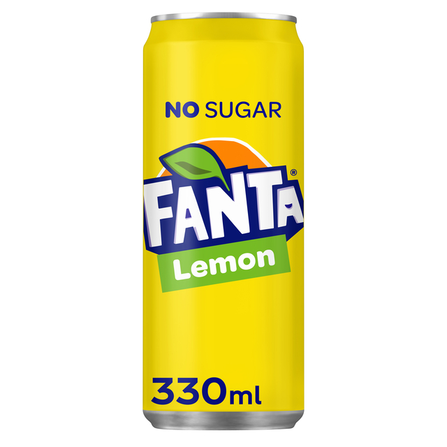 Frisdrank Fanta lemon zero blik 330ml Frisdrank Fanta lemon zero blik 330ml