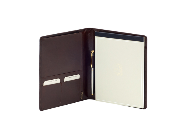 Schrijfmap van der Spek A5 buffelleer bruin Schrijfmap van der Spek A5 buffelleer bruin