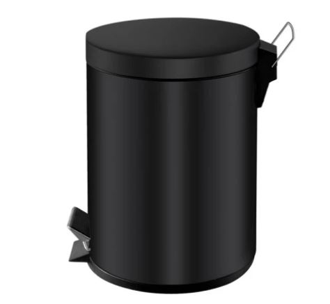 VepaBins Pedaalemmer 5 ltr Zwart per stuk