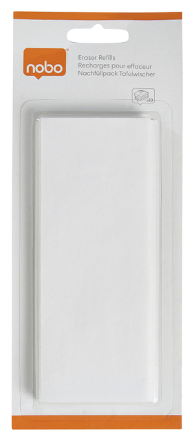 Navulling Nobo voor magnetische whiteboardwisser blauw Navulling Nobo voor magnetische whiteboardwisser blauw