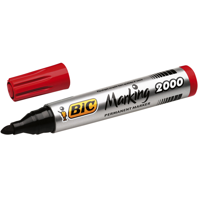Viltstift Bic 2000 ecolutions rond large rood Viltstift Bic 2000 ecolutions rond large rood