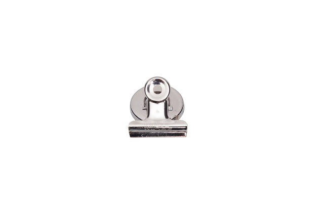 Papierklem MAUL Bulldog met magneet 30mm zilver 2 stuks