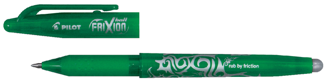 Rollerpen PILOT friXion  medium groen Rollerpen PILOT friXion  medium groen