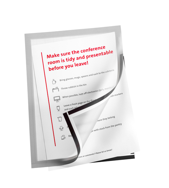 Frame Quantore A4 zelfklevend zilver 2 stuks Frame Quantore A4 zelfklevend zilver 2 stuks