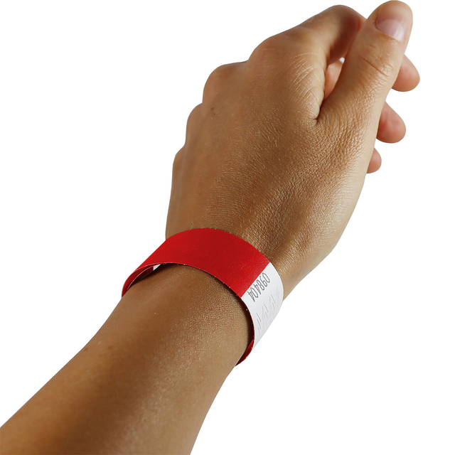 Polsband Combicraft Tyvek rood 100 stuks
