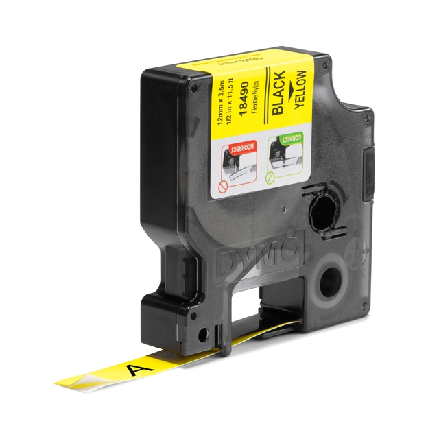 labelprinter, tape, geel, zwart, tape-variant