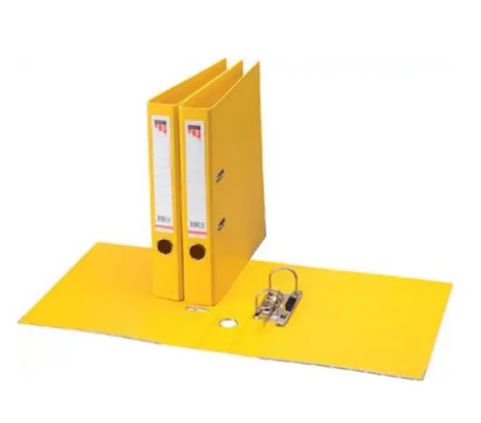 Ordner Quantore A4 50mm PP geel per stuk