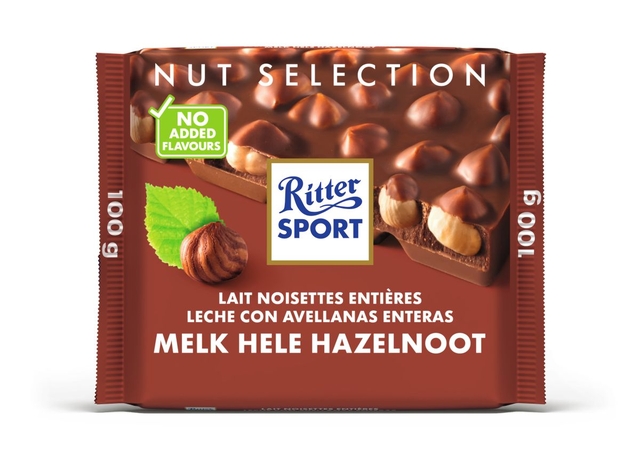 chocolade, hazelnoot, melk, reep, notenmix