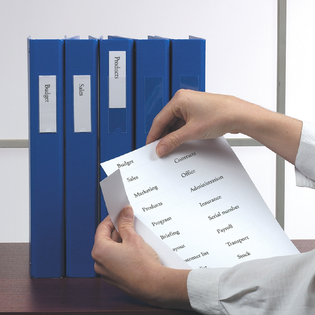 Etikethouder Djois 25x102mm zelfklevend transparant 12 stuks Etikethouder Djois 25x102mm zelfklevend transparant 12 stuks