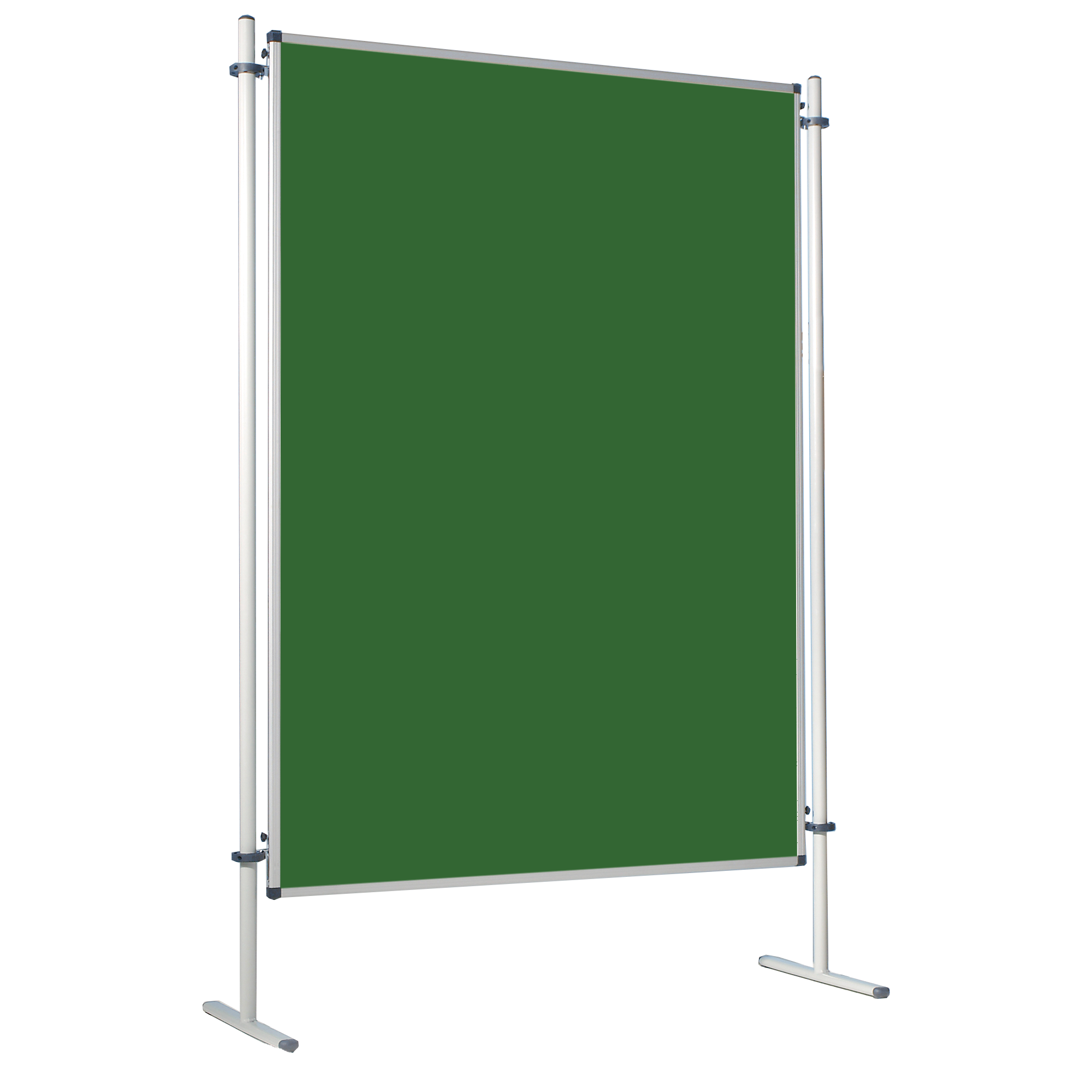 Presentatiebord, dubbelzijdig staalgroen, voor krijt, serie NSTT EG