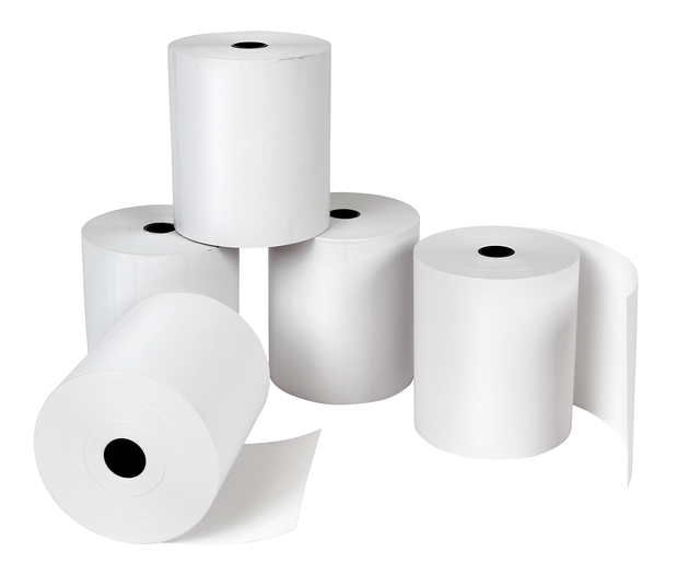 Telrol Qbasic 57mmx74m, kern Ø12mm thermisch Telrol Qbasic 57mmx74m, kern Ø12mm thermisch