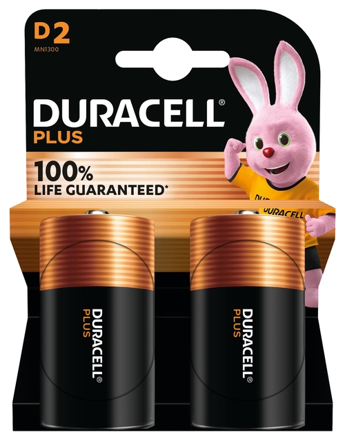 Batterij Duracell Plus 2xD