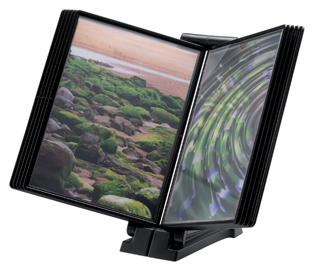 Infomanager Djois Flex-O-Frame basis met 10-tassen antraciet/zwart Infomanager Djois Flex-O-Frame basis met 10-tassen antraciet/zwart