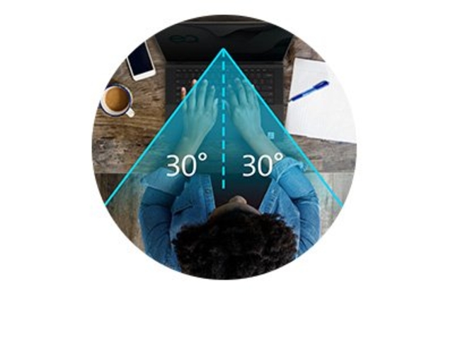 winkelartikel, laptop, desk, hands on laptop, 30 graden