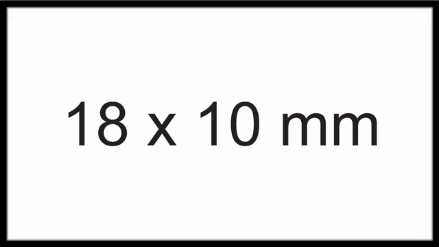 Prijsetiket 10x18mm Sato PB1 afneembaar wit Prijsetiket 10x18mm Sato PB1 afneembaar wit