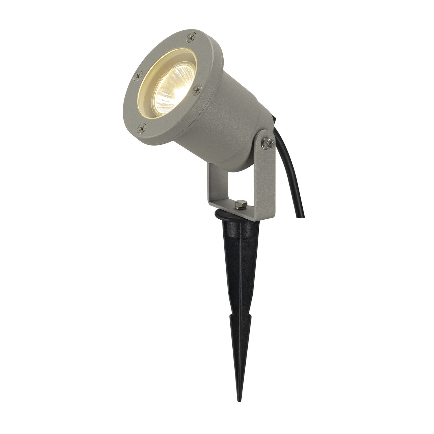 NAUTILUS SPIKE grijs 1xGU10 1,5m kabel stekker