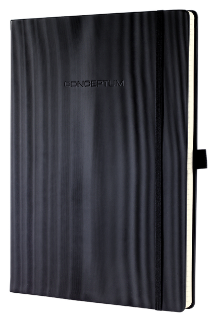 Notitieboek Sigel Conceptum Pure A4+ lijn zwart Notitieboek Sigel Conceptum Pure A4+ lijn zwart