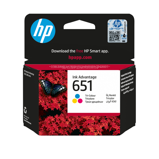 inktpatroon, kleurenset, HP-inkt, 0473-651, inktverpakking