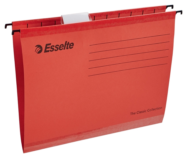 Hangmap Esselte Classic A4 V-bodem 345x240mm rood